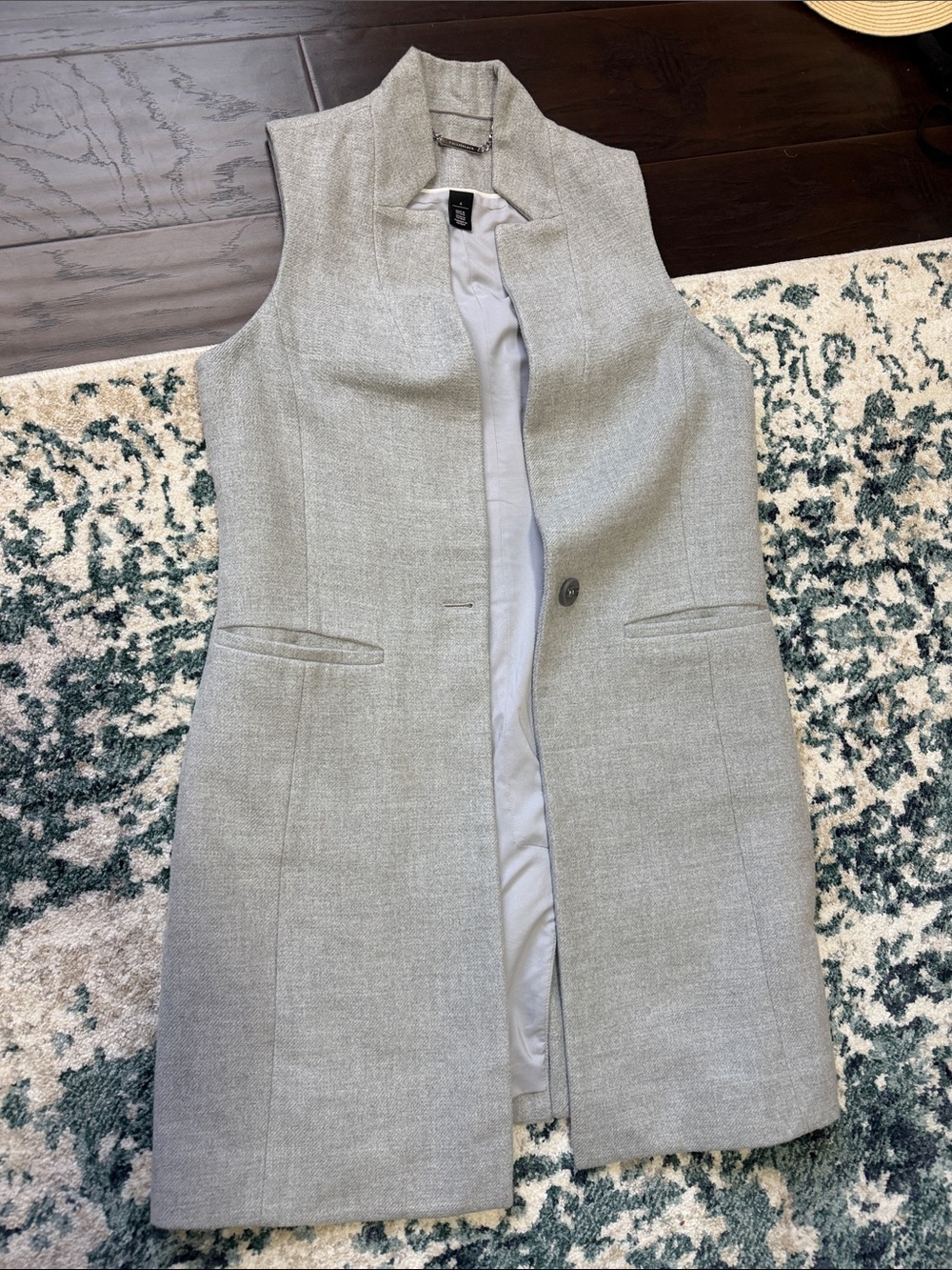 WHBM tailored long-line vest